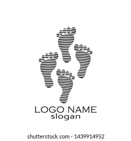 
foot illustration Logo vector template - Vector
