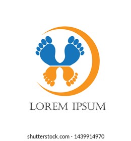 
foot illustration Logo vector template - Vector

