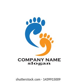 
foot illustration Logo vector template - Vector
