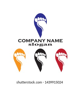 
foot illustration Logo vector template - Vector
