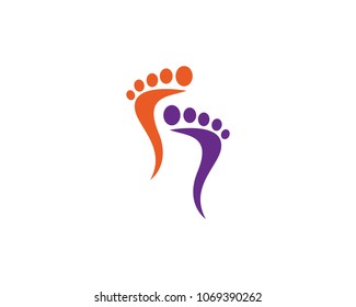 foot ilustration Logo vector Template