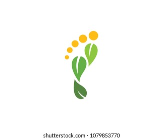 foot ilustration Logo vector Template