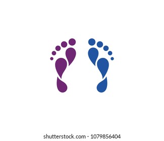 foot ilustration Logo vector Template