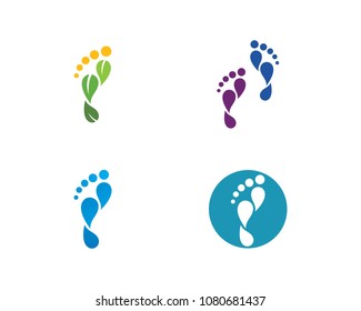 foot ilustration Logo vector Template