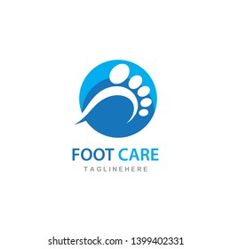 foot ilustration Logo vector Template