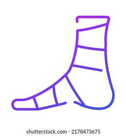 foot injury Modern concepts design, vector illustration