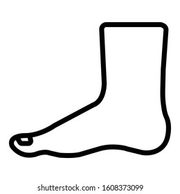 
Foot Isolated Vector icon which can be easily modified or edit
