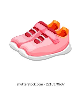 foot kid shoes cartoon. foot kid shoes sign. isolated symbol vector illustration