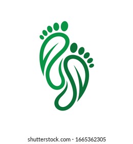 Foot Leafs Logo Design Template