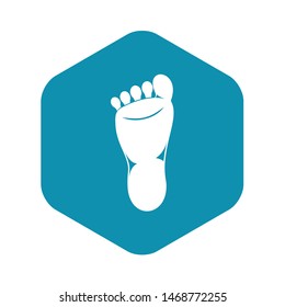 Foot left leg icon. Simple illustration of foot left leg vector icon for web