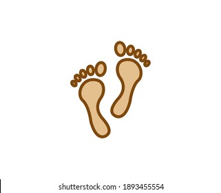 Foot line icon. High quality outline symbol for web design or mobile app. Thin line sign for design logo. Color outline pictogram on white background
