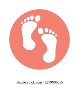 foot logo 2 icon template