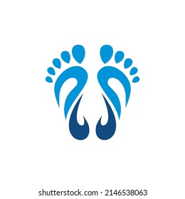 Foot Logo Can Be Use Icon Stock Vector (Royalty Free) 2146538063 ...