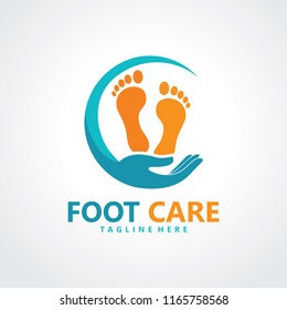 foot logo design template