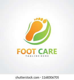 foot logo design template