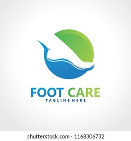 foot logo design template