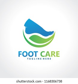 foot logo design template
