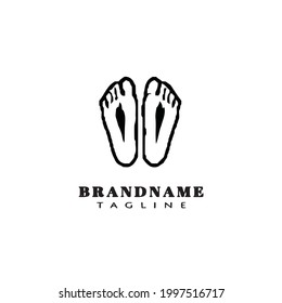 foot logo design template icon modern vector
