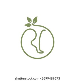 Vector del icono de la Plantilla del diseño del logotipo del pie aislado