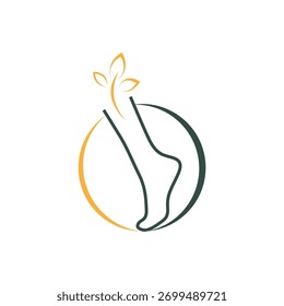 ícone de modelo de design de logotipo foot isolado do vetor