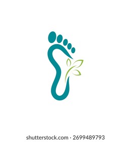 ícone de modelo de design de logotipo foot isolado do vetor