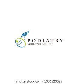 foot logo design template - Vector