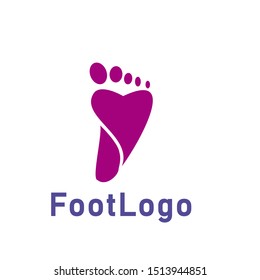foot logo design template vector