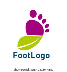 foot logo design template vector
