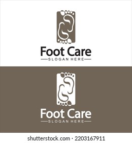 Foot logo design vector template