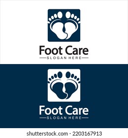 Foot logo design vector template