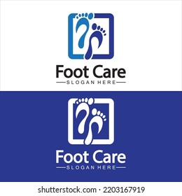 Design des Fußlogos, Vektorvorlage