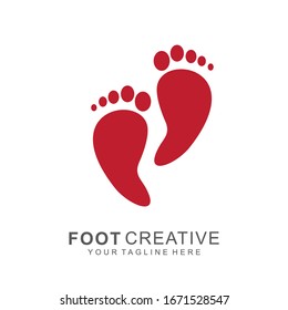 Foot logo with modern design. abstract icon foot vector illustration. Eps10