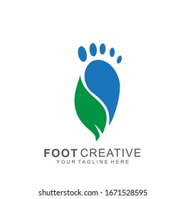 Foot logo with modern design. abstract icon foot vector illustration. Eps10
