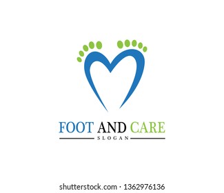 foot Logo Template Design Illustration