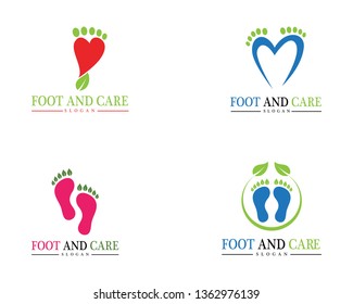 foot Logo Template Design Illustration