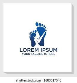 foot logo template design vector, therapy and spa logo template, medical logo inspiration