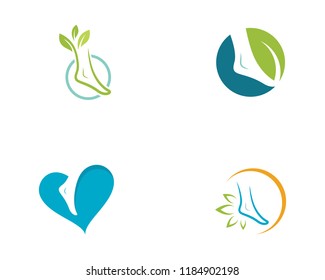 foot Logo Template vector icon illustration design
