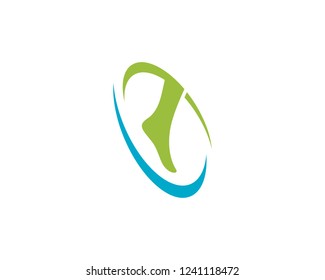 foot Logo Template vector icon illustration design