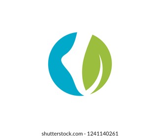 foot Logo Template vector icon illustration design