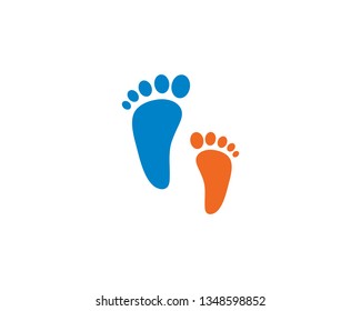 foot logo template vector icon design