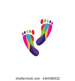 foot Logo Template vector icon illustration design