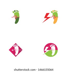 foot Logo Template vector icon illustration design
