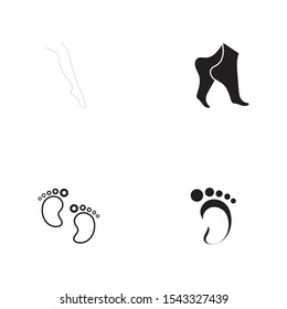 foot Logo Template vector icon illustration design