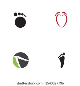 foot Logo Template vector icon illustration design
