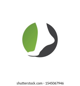 foot Logo Template vector icon