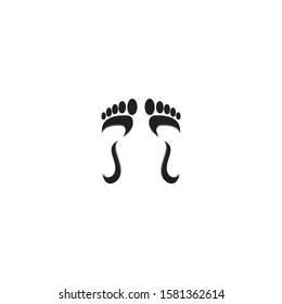 Foot logo template vector icon design