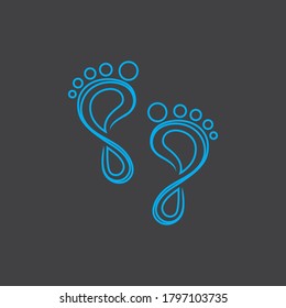 foot Logo Template vector icon illustration design