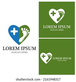 foot Logo Template vector icon illustration design