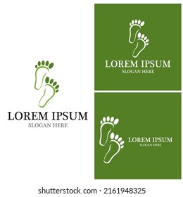 foot Logo Template vector icon illustration design