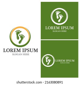 foot Logo Template vector icon illustration design